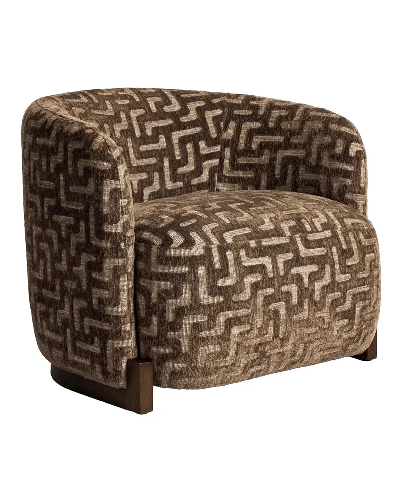 Sessel Hannah, Brown labyrinth, feuerhemmend von Richmond Interiors, Produktansicht 3