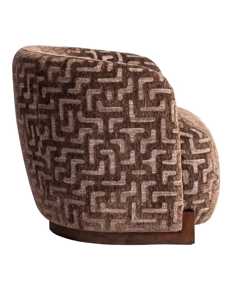 Sessel Hannah, Brown labyrinth, feuerhemmend von Richmond Interiors, Produktansicht 4