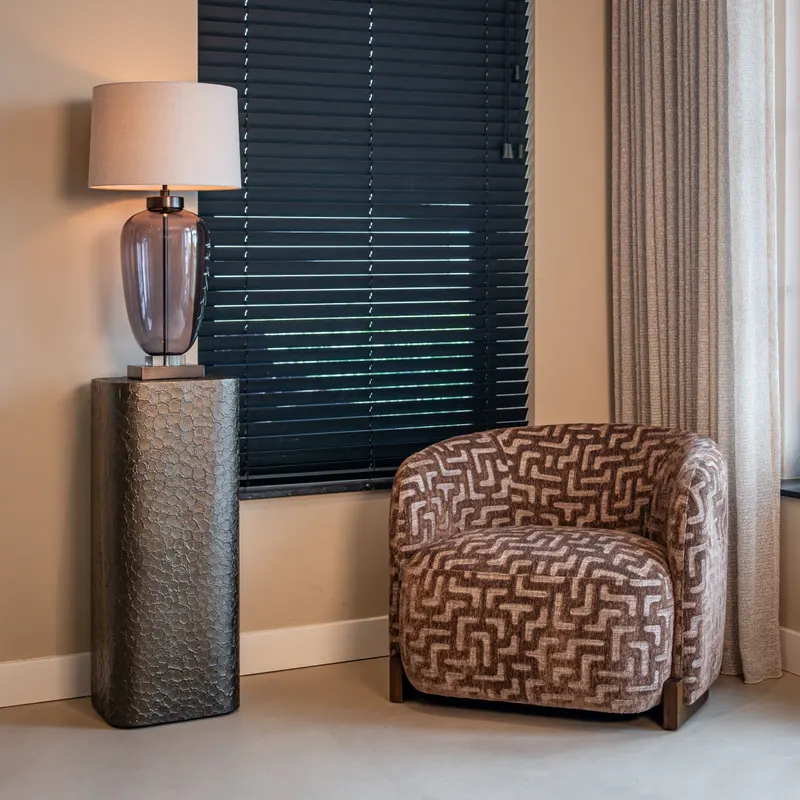 Sessel Hannah, Brown labyrinth, feuerhemmend von Richmond Interiors, Wohnbeispiel 8, im Wohnraum