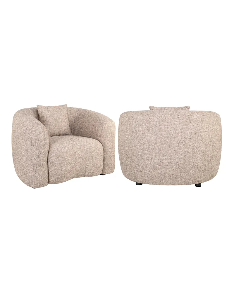 Sessel Luxandra, Sand tweed, feuerhemmend von Richmond Interiors, Produktansicht 2