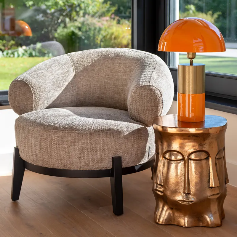 Sessel Montana, Natural Chunky, feuerhemmend von Richmond Interiors, Wohnbeispiel 6, im Wohnraum