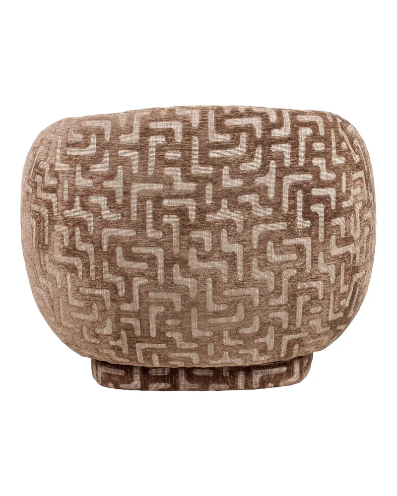 Sessel Negreslo, Brown labyrinth, drehbar von Richmond Interiors, Produktansicht 5