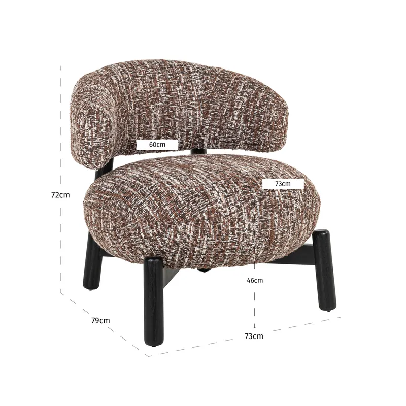 Sessel Ornella, Hazel von Richmond Interiors, Maßzeichnung 8