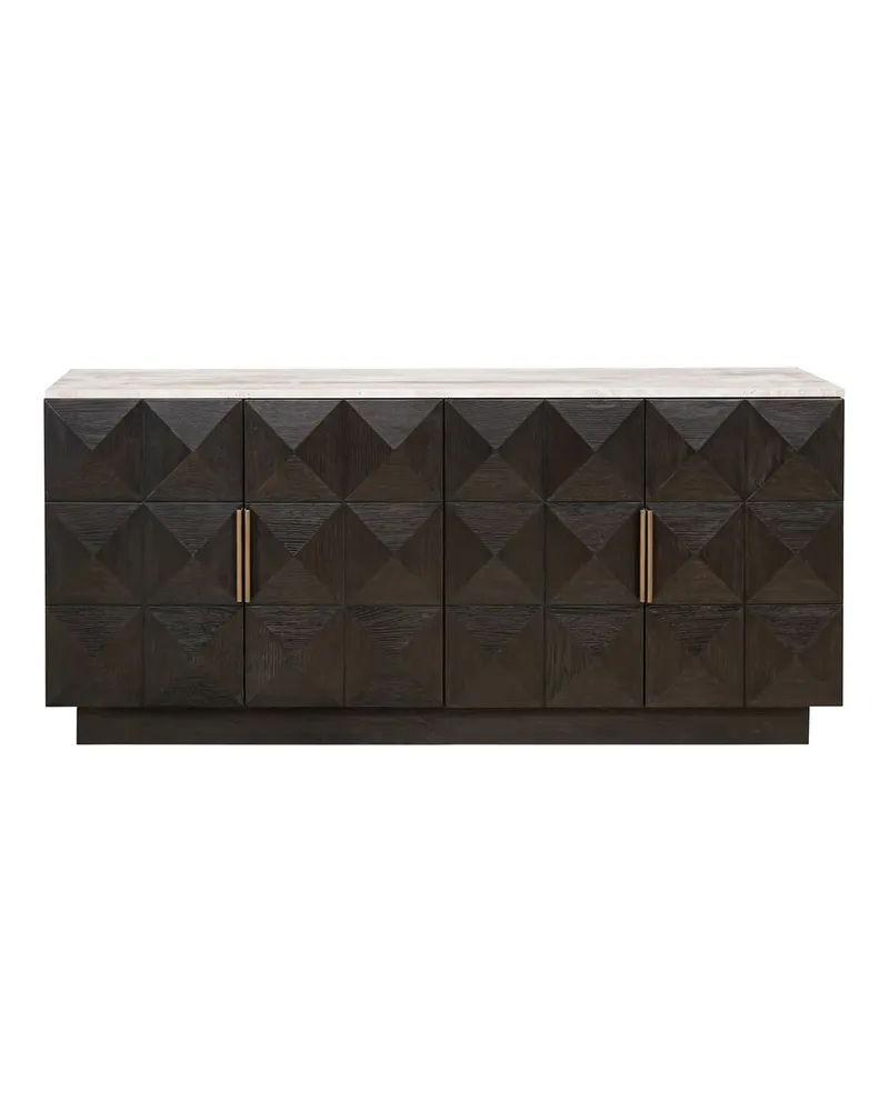 Sideboard Claremont, Braun, 4 Türen von Richmond Interiors