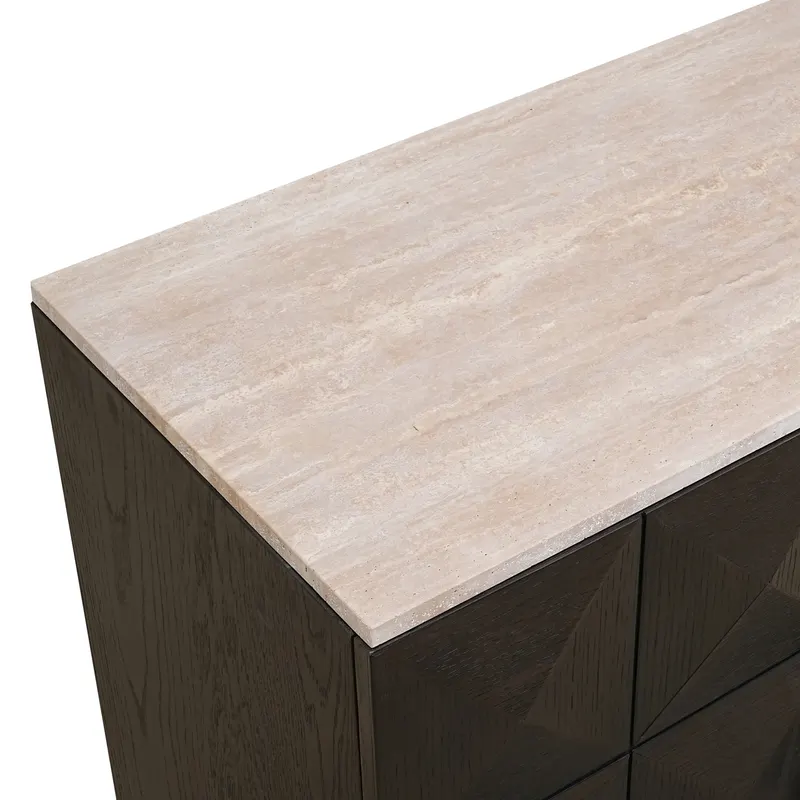 Sideboard Claremont, Braun, 4 Türen von Richmond Interiors, Produktansicht 6