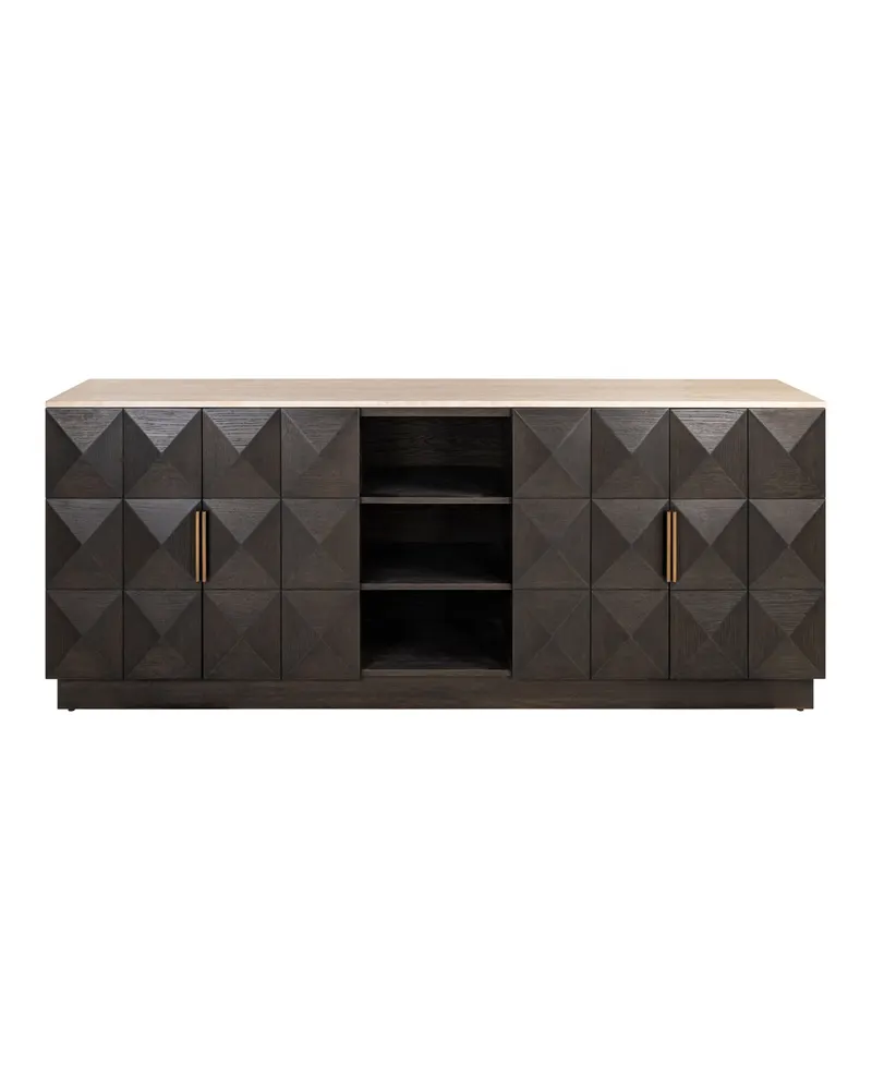 Sideboard Claremont, Braun, 4 Türen von Richmond Interiors