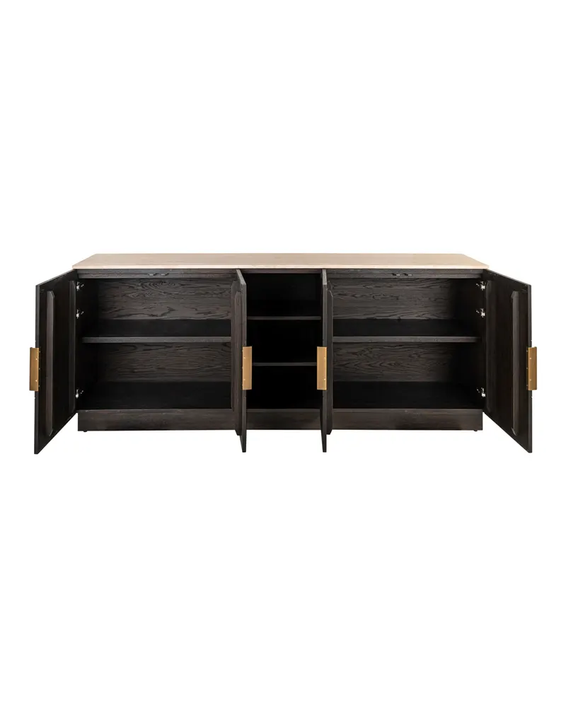 Sideboard Claremont, Braun, 4 Türen von Richmond Interiors, Produktansicht 2