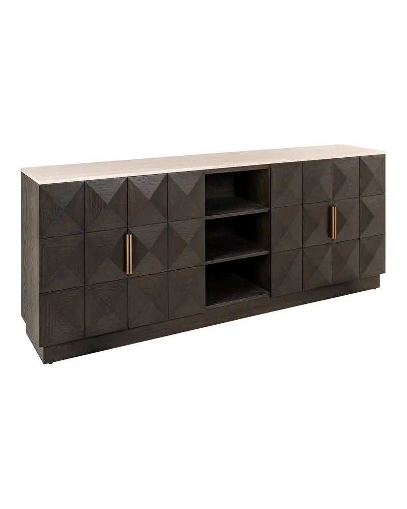 Sideboard Claremont, Braun, 4 Türen von Richmond Interiors, Produktansicht 3