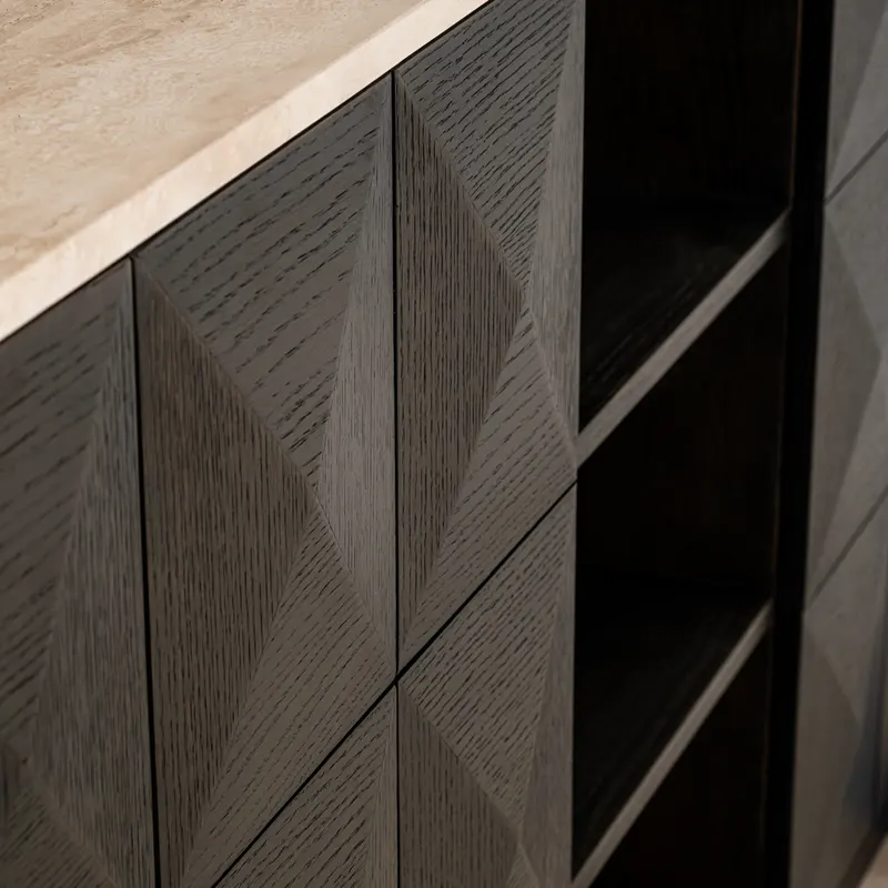 Sideboard Claremont, Braun, 4 Türen von Richmond Interiors, Produktansicht 5