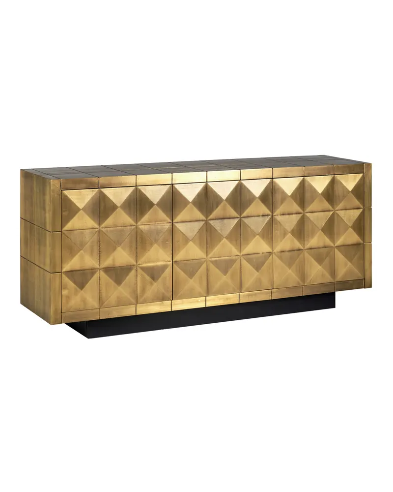 Sideboard Collada, Goldfarben, gebürstet von Richmond Interiors, Produktansicht 3