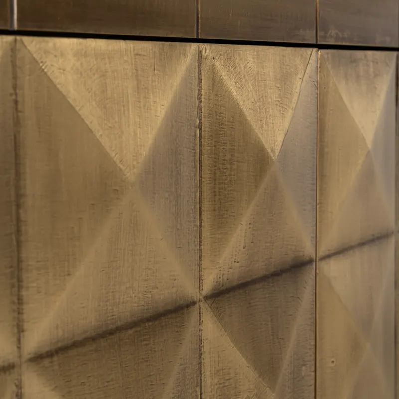 Sideboard Collada, Goldfarben, gebürstet von Richmond Interiors, Produktansicht 6