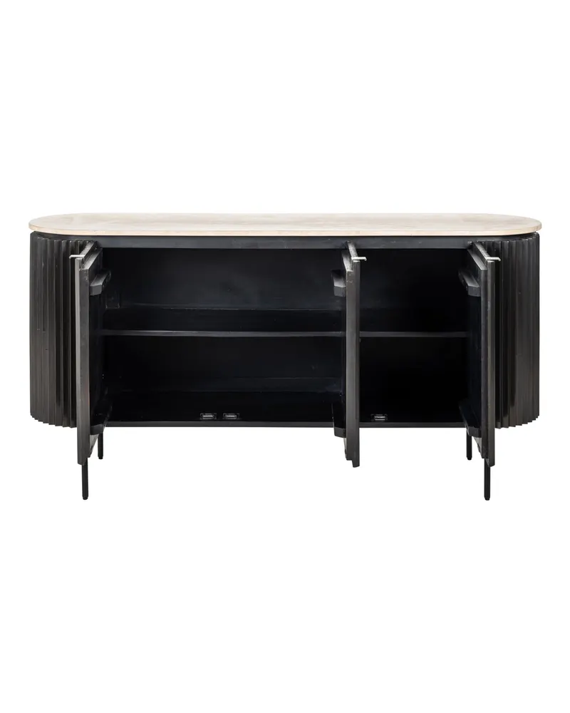 Sideboard Hampton, Dunkelbraun von Richmond Interiors, Produktansicht 4