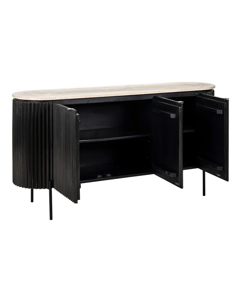 Sideboard Hampton, Dunkelbraun von Richmond Interiors, Produktansicht 5