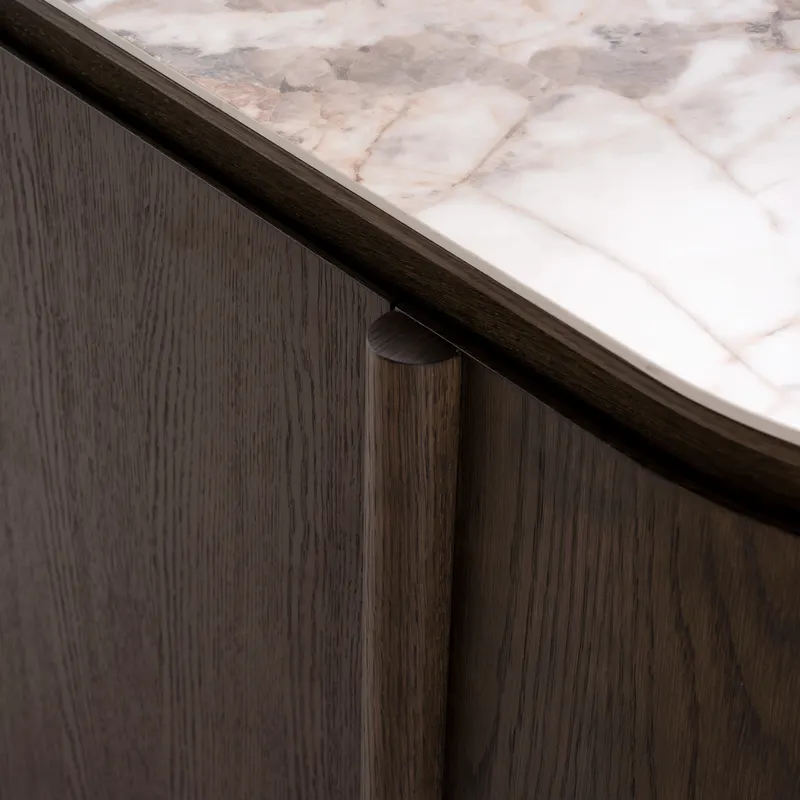 Sideboard Langford, Braun, 3 Türen von Richmond Interiors, Produktansicht 6