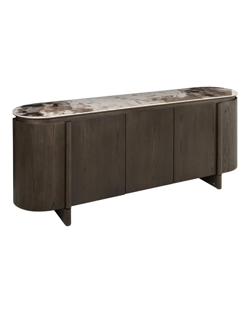 Sideboard Langford, Braun, 5 Türen von Richmond Interiors, Produktansicht 2
