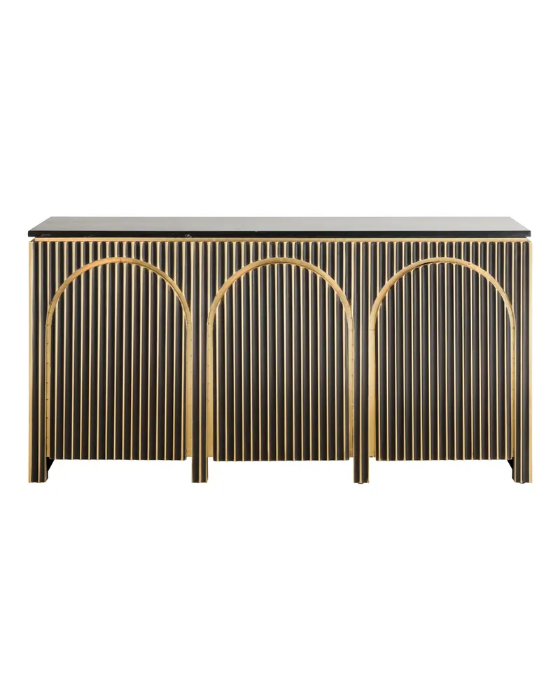 Sideboard Les Arcs, gebürstetes Gold von Richmond Interiors