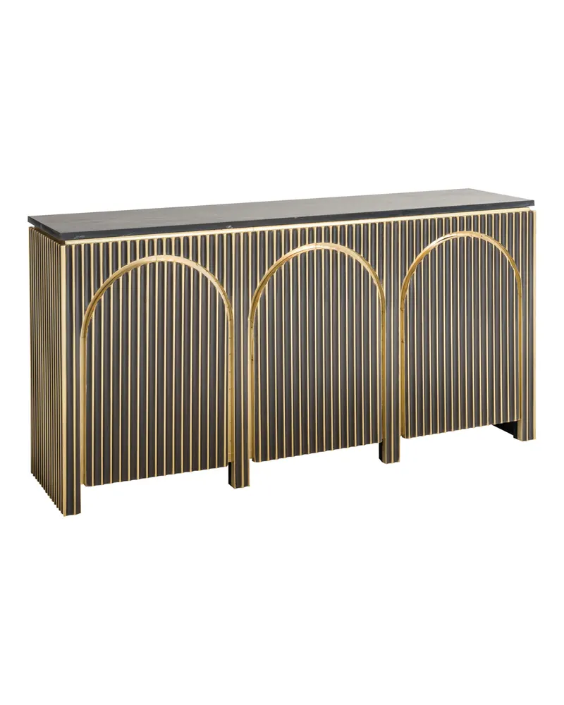 Sideboard Les Arcs, gebürstetes Gold von Richmond Interiors, Produktansicht 3