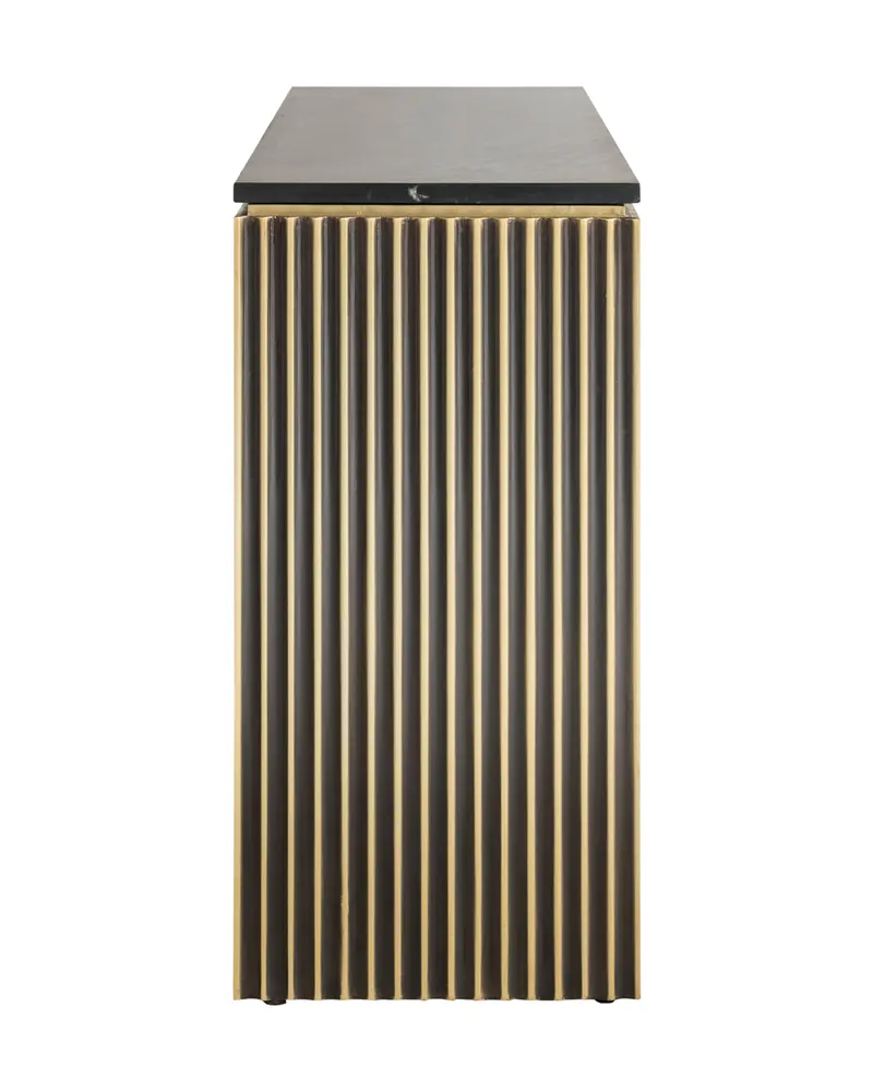 Sideboard Les Arcs, gebürstetes Gold von Richmond Interiors, Produktansicht 4