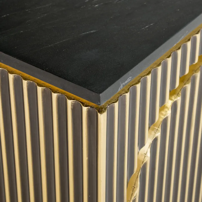 Sideboard Les Arcs, gebürstetes Gold von Richmond Interiors, Produktansicht 5
