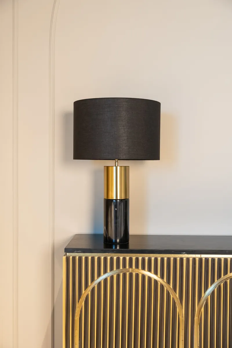 Sideboard Les Arcs, gebürstetes Gold von Richmond Interiors, Wohnbeispiel 8, im Wohnraum