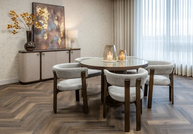 Sideboard Willox, Beige, 4 Türen von Richmond Interiors, Wohnbeispiel 16, im Wohnraum