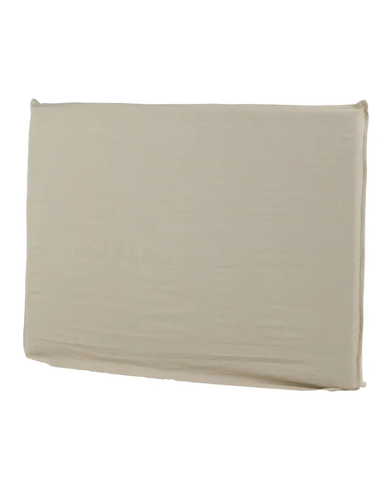 Signe Kopfteil-Bezug in Leinenoptik in Beige, Ansicht 2