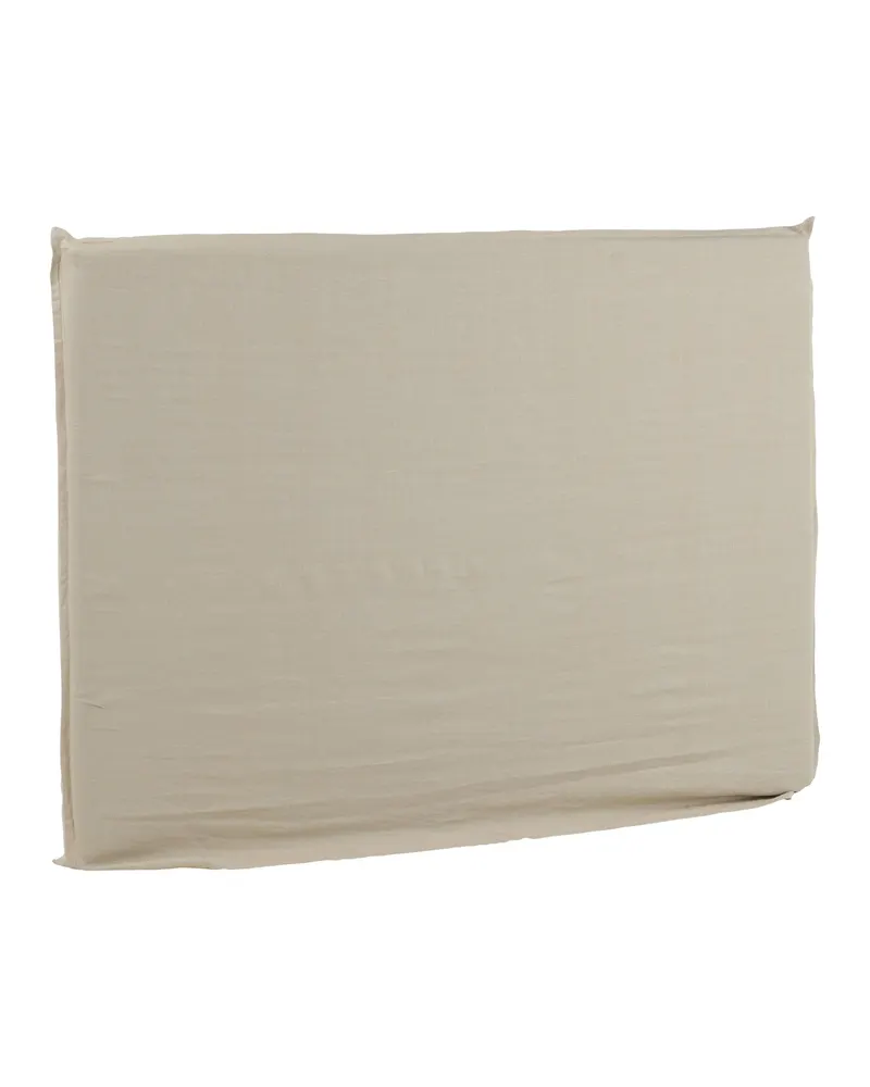 Signe Kopfteil-Bezug in Leinenoptik in Beige, Ansicht 3