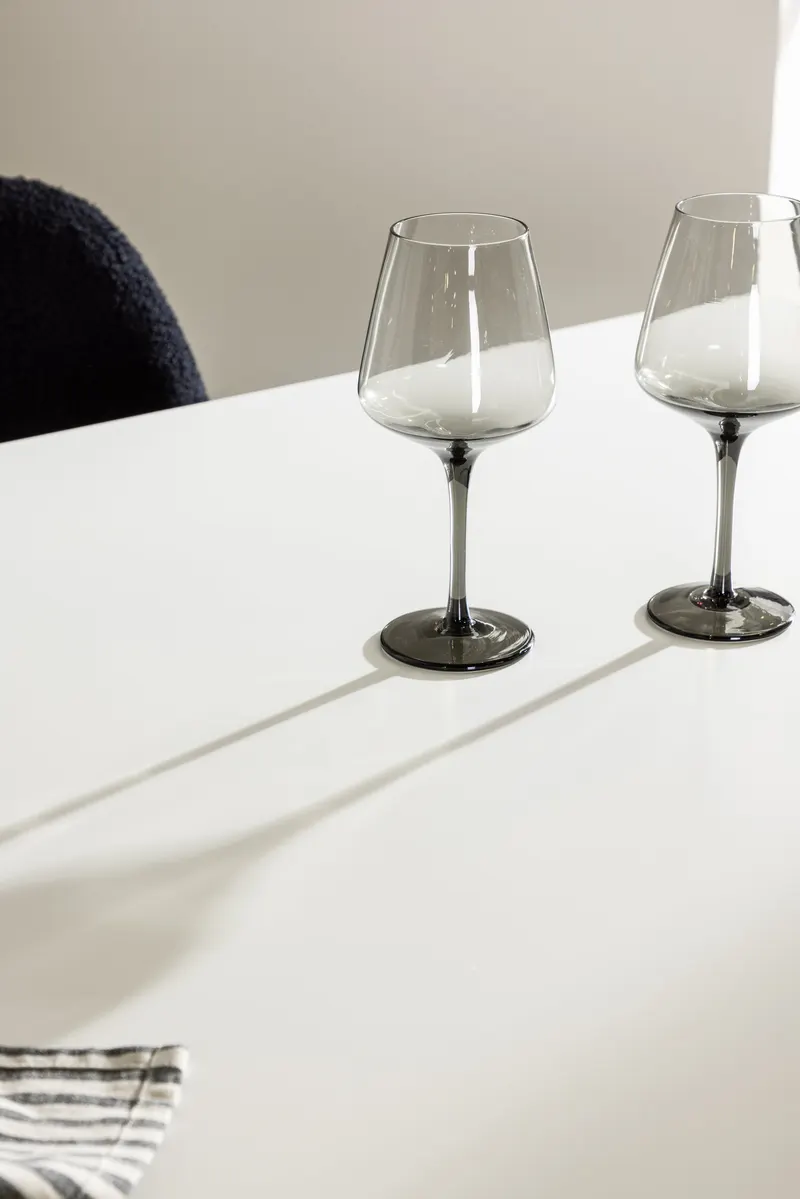 Silar weißer Esstisch 180 × 90 cm, im Wohnraum, Ansicht 3