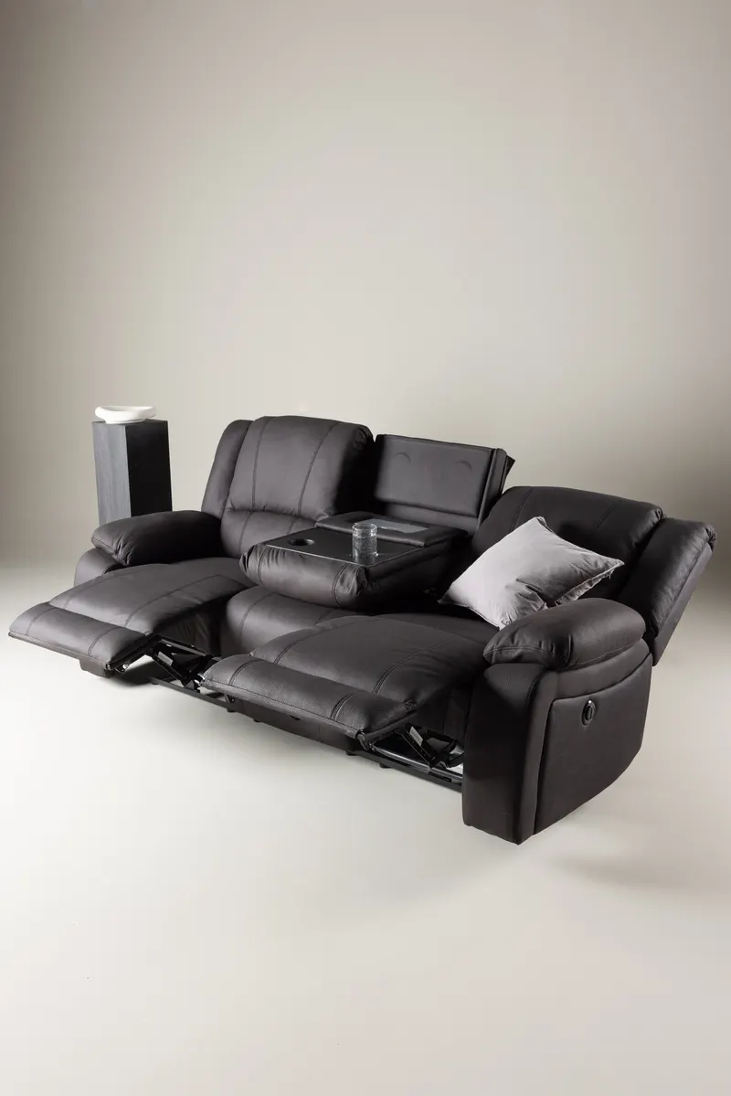 Singapore 3-Sitzer-Sofa mit Liegefunktion, im Wohnraum, Ansicht 3