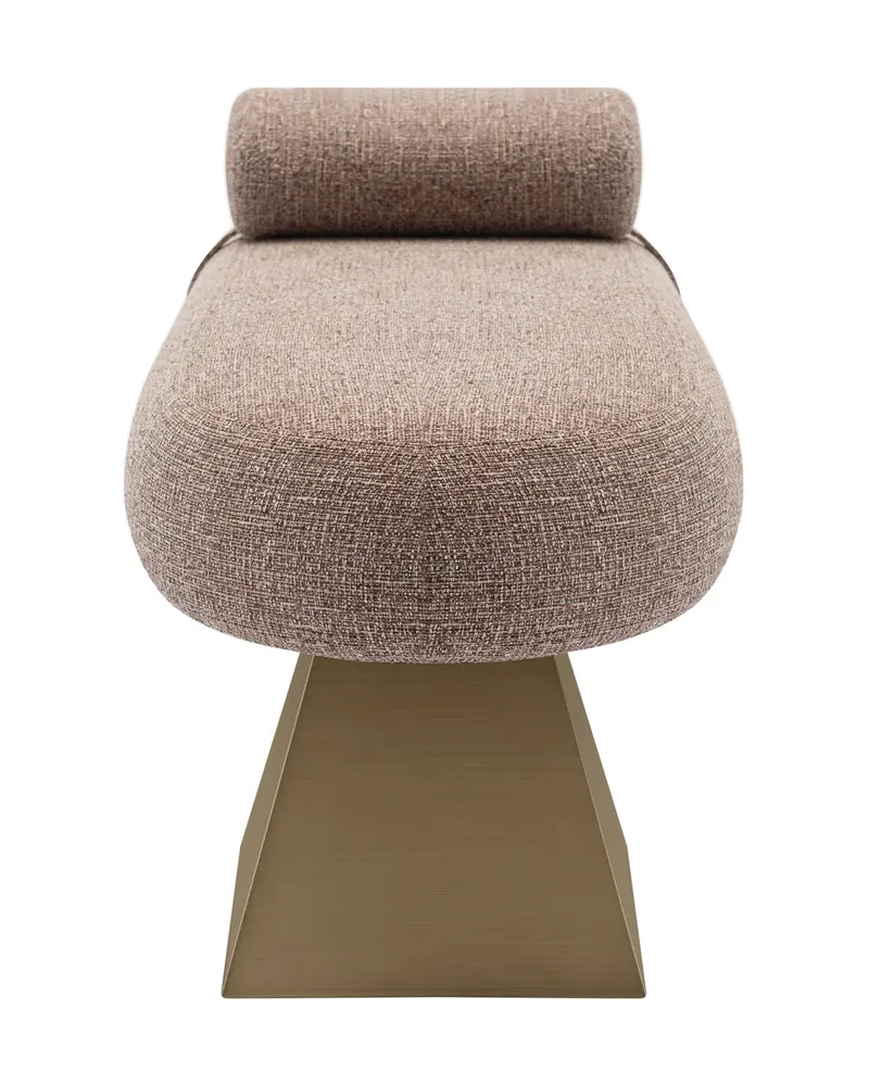 Sitzbank Alexander Jones, Brown tweed, feuerhemmend von Richmond Interiors