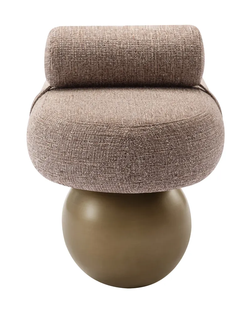 Sitzbank Alexander Jones, Brown tweed, feuerhemmend von Richmond Interiors, Produktansicht 2