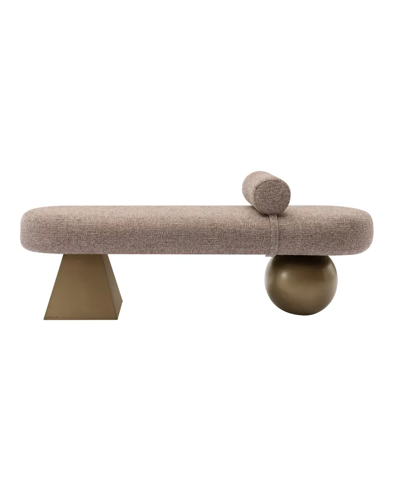 Sitzbank Alexander Jones, Brown tweed, feuerhemmend von Richmond Interiors, Produktansicht 4