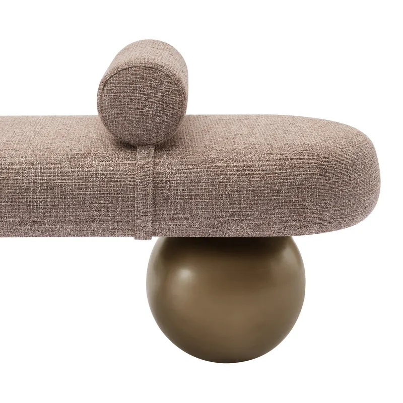 Sitzbank Alexander Jones, Brown tweed, feuerhemmend von Richmond Interiors, Produktansicht 5