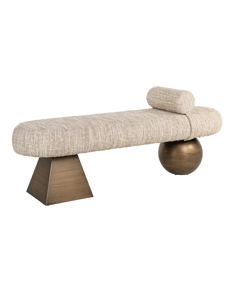 Sitzbank Alexander Jones, Beige angora von Richmond Interiors