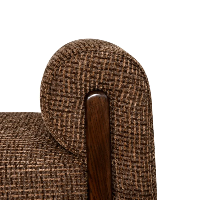 Sitzbank Winslov, Brown blockweave, feuerhemmend von Richmond Interiors, Produktansicht 5