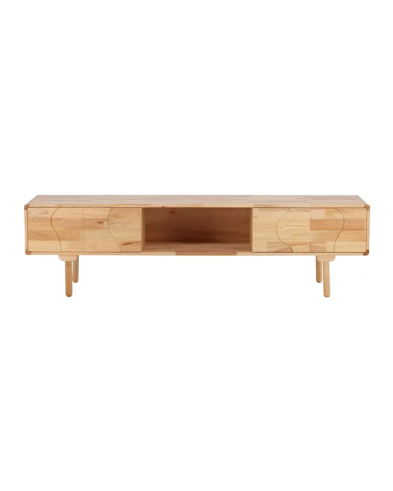 Skärhamn Sideboard aus Kautschukholz auf abgerundeten Beinen