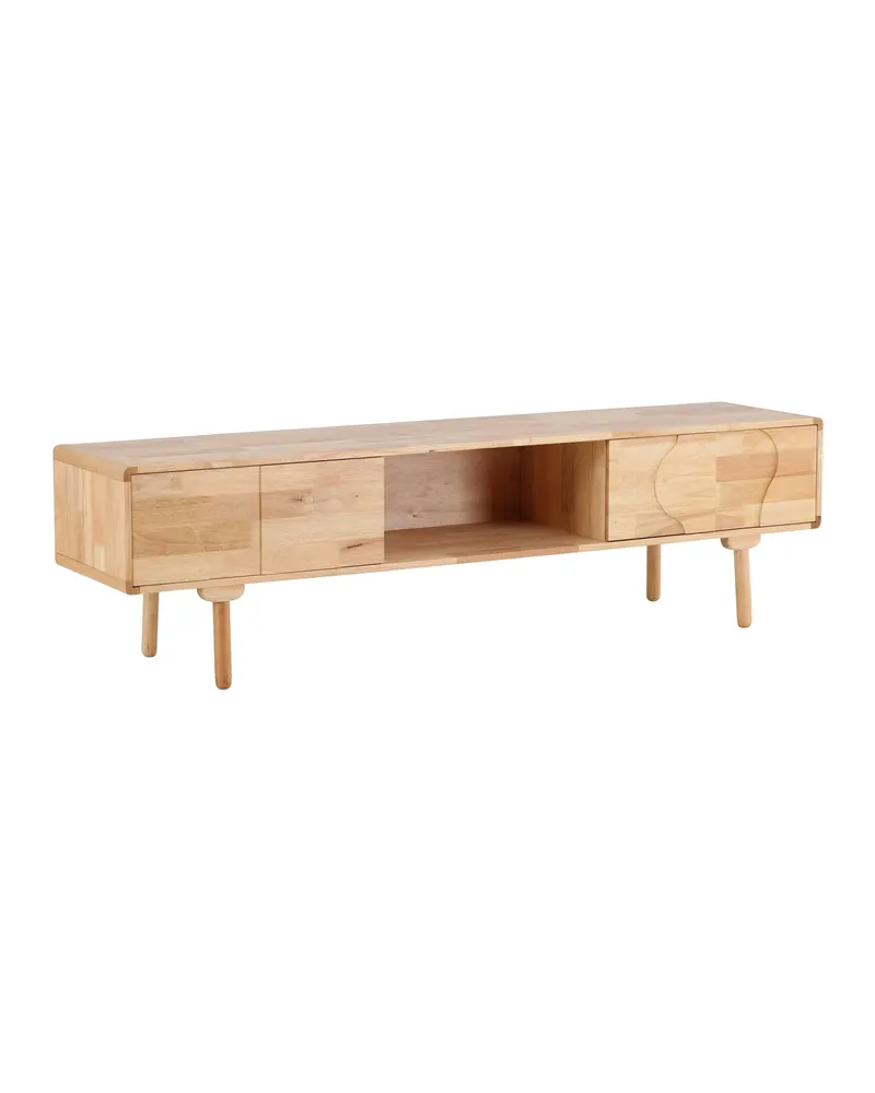 Skärhamn Sideboard aus Kautschukholz in 45 × 200 × 55 cm, Ansicht 2