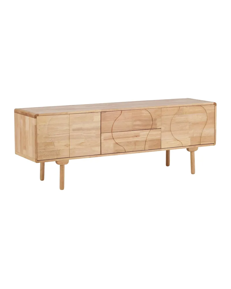 Skärhamn Sideboard aus Kautschukholz in 45 × 180 × 65 cm, Ansicht 2