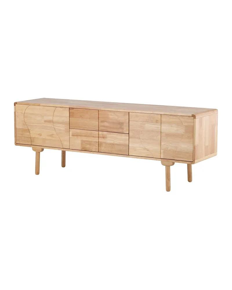Skärhamn Sideboard aus Kautschukholz in 45 × 180 × 65 cm, Ansicht 5