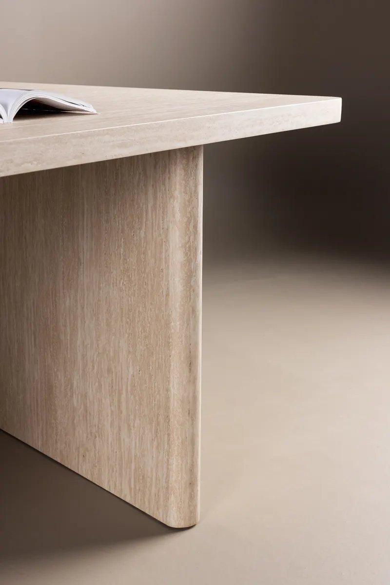 Skagen rechteckiger Esstisch 240 × 100 cm, im Wohnraum, Ansicht 6