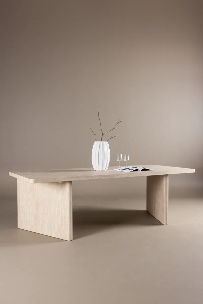 Skagen rechteckiger Esstisch 240 × 100 cm, im Wohnraum, Ansicht 1