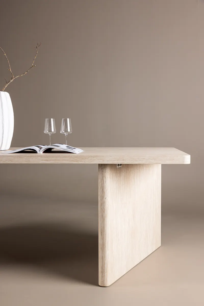 Skagen rechteckiger Esstisch 240 × 100 cm, im Wohnraum, Ansicht 3