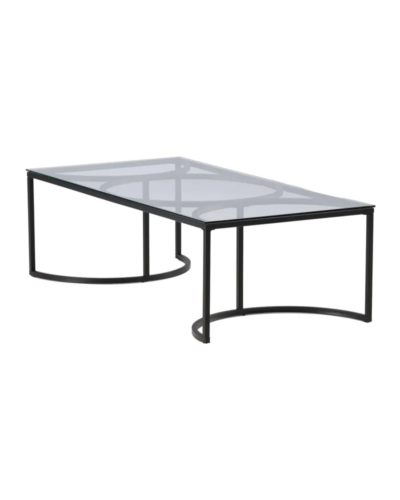 Skanör Glas-Couchtisch in 140 × 70 cm, Ansicht 7