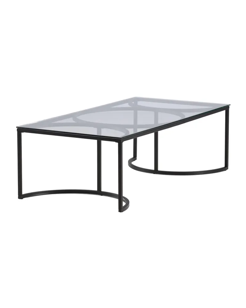 Skanör Glas-Couchtisch in 140 × 70 cm, Ansicht 9