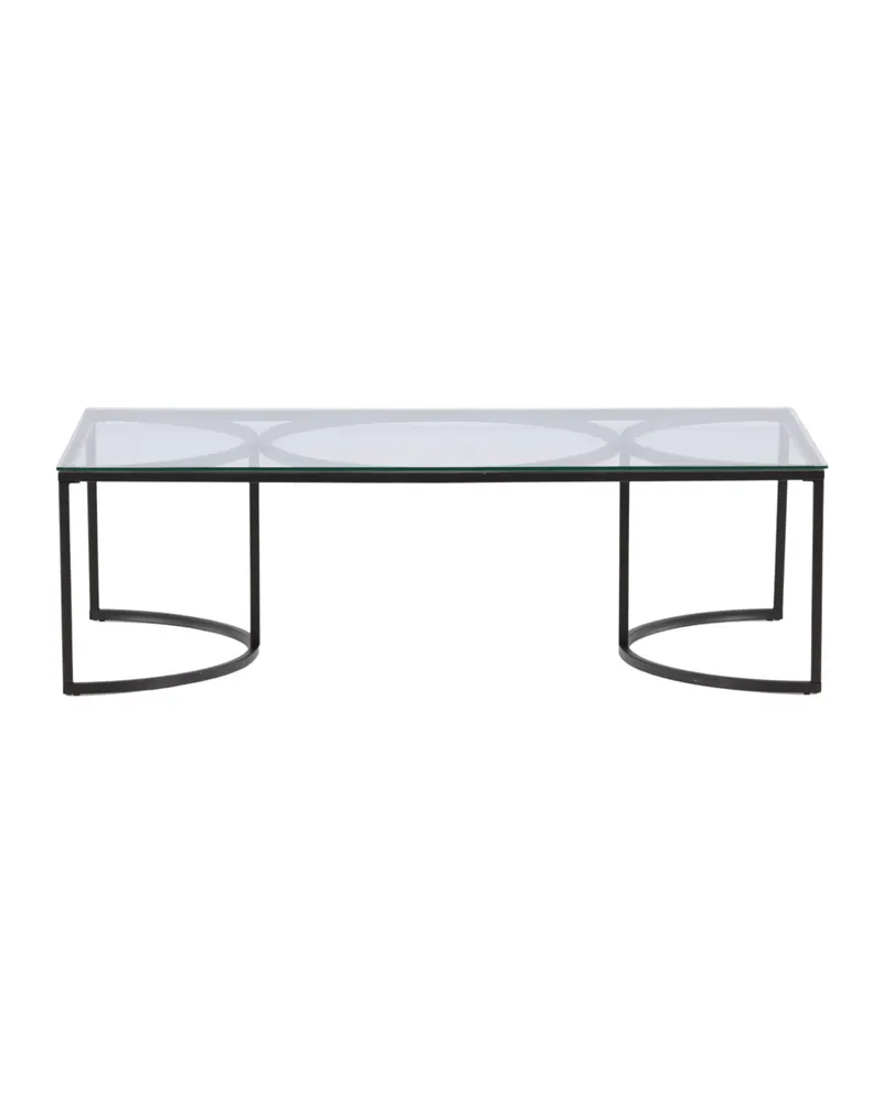 Skanör Glas-Couchtisch in 140 × 70 cm, Ansicht 11