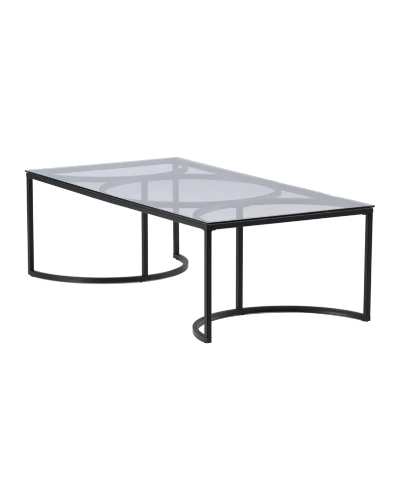Skanör Glas-Couchtisch in 140 × 70 cm, Ansicht 13