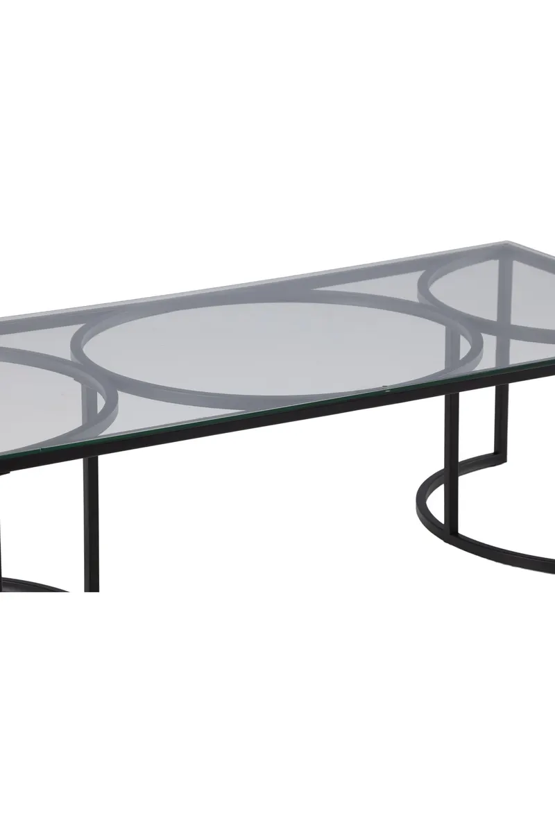 Skanör Glas-Couchtisch in 140 × 70 cm, Ansicht 14