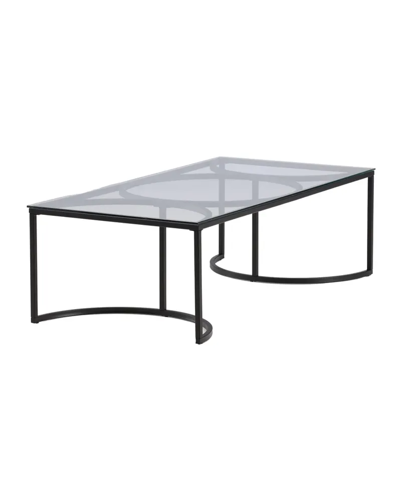 Skanör Glas-Couchtisch in 140 × 70 cm, Ansicht 2