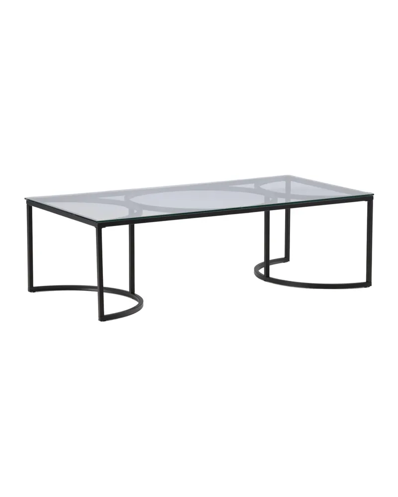 Skanör Glas-Couchtisch in 140 × 70 cm, Ansicht 3