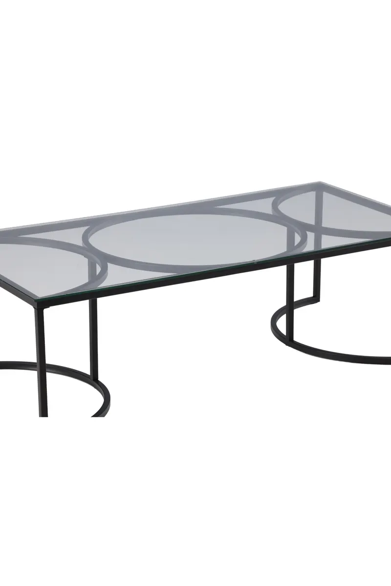Skanör Glas-Couchtisch in 140 × 70 cm, Ansicht 5